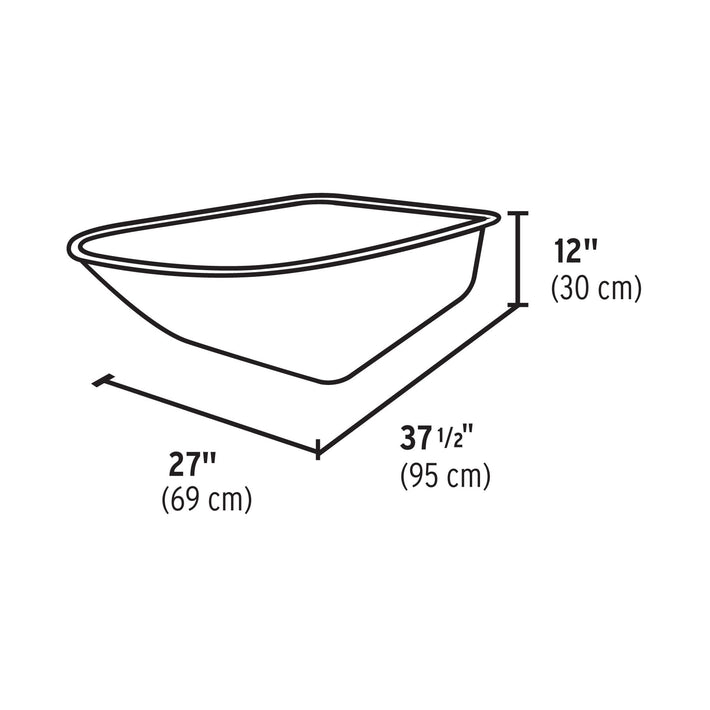 Carretilla 5 Truper dimensiones