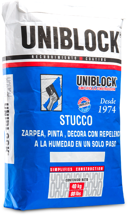 Uniblock EM estuco 40 kg